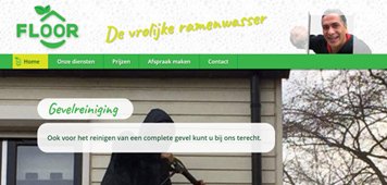 Floor de vrolijke ramenwasser